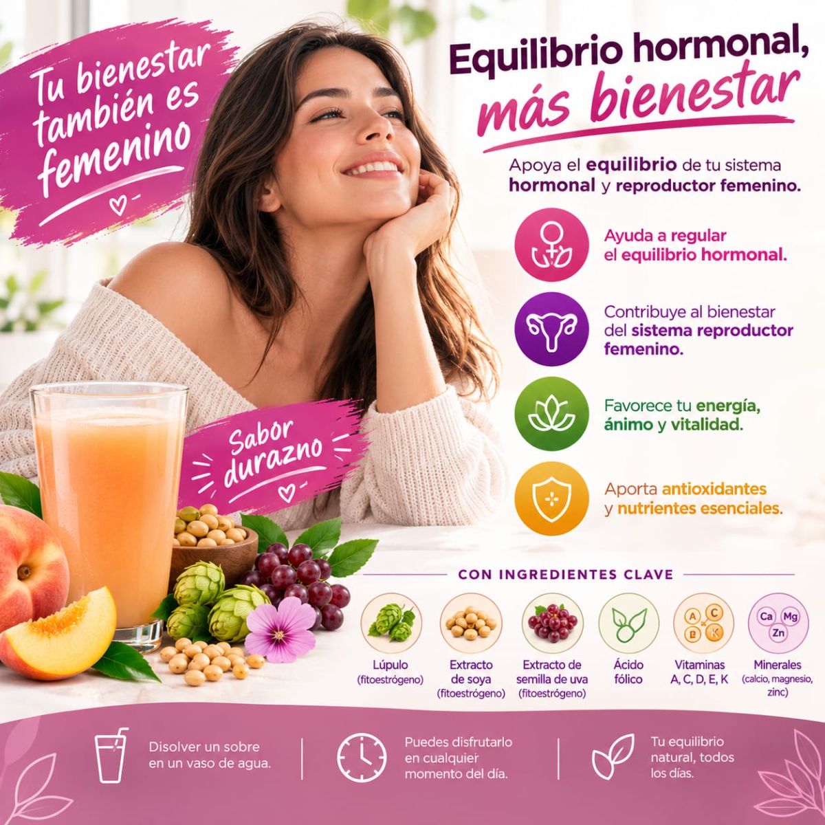Bienestar femenino y equilibrio para tu rutina diaria